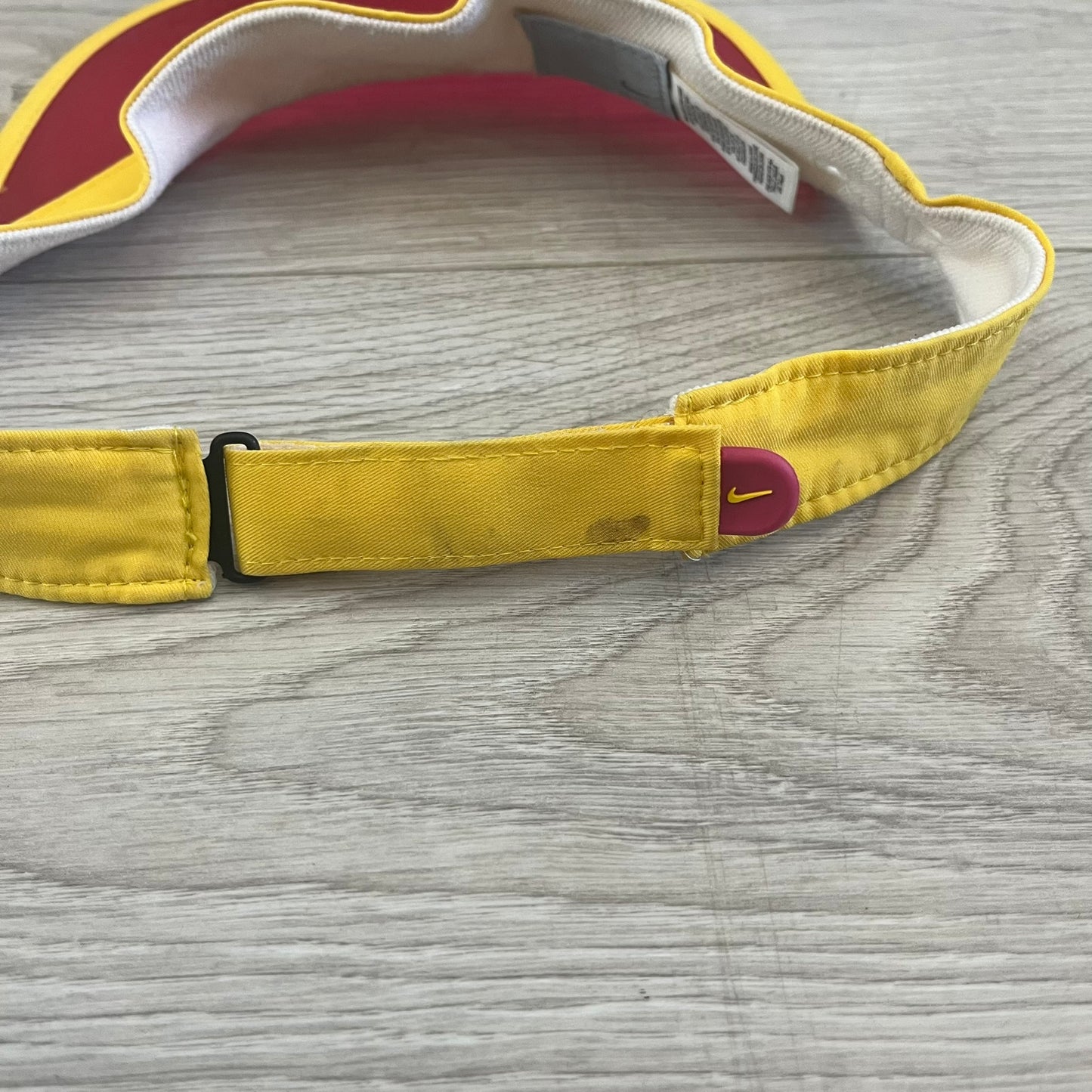 nike red visor cap