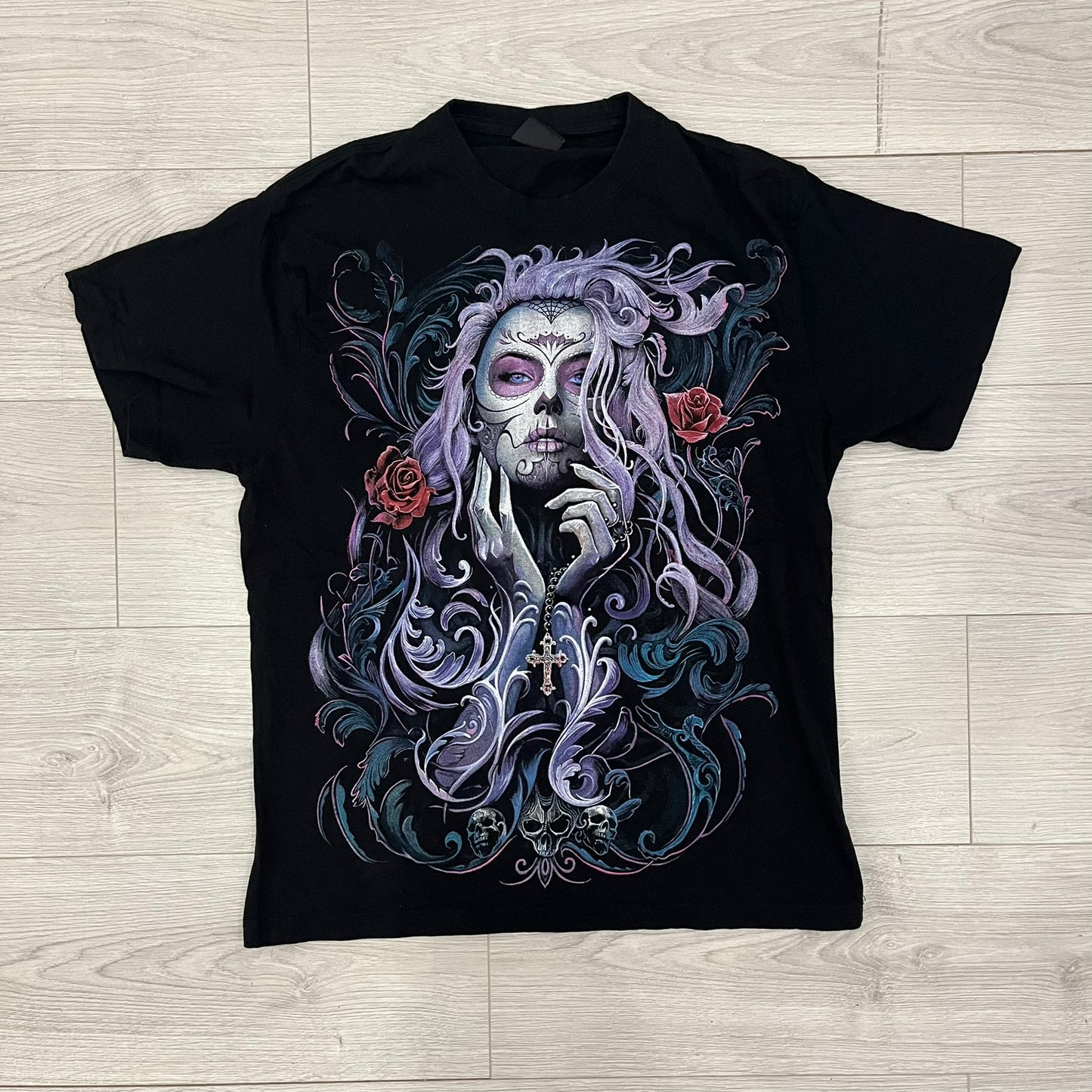 spiral día de muertos tee