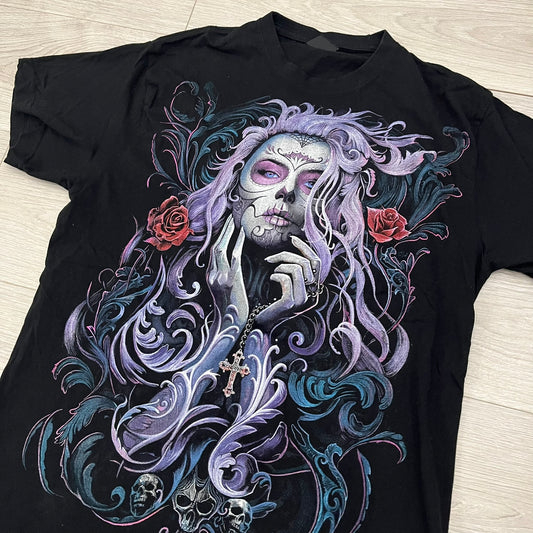 spiral día de muertos tee