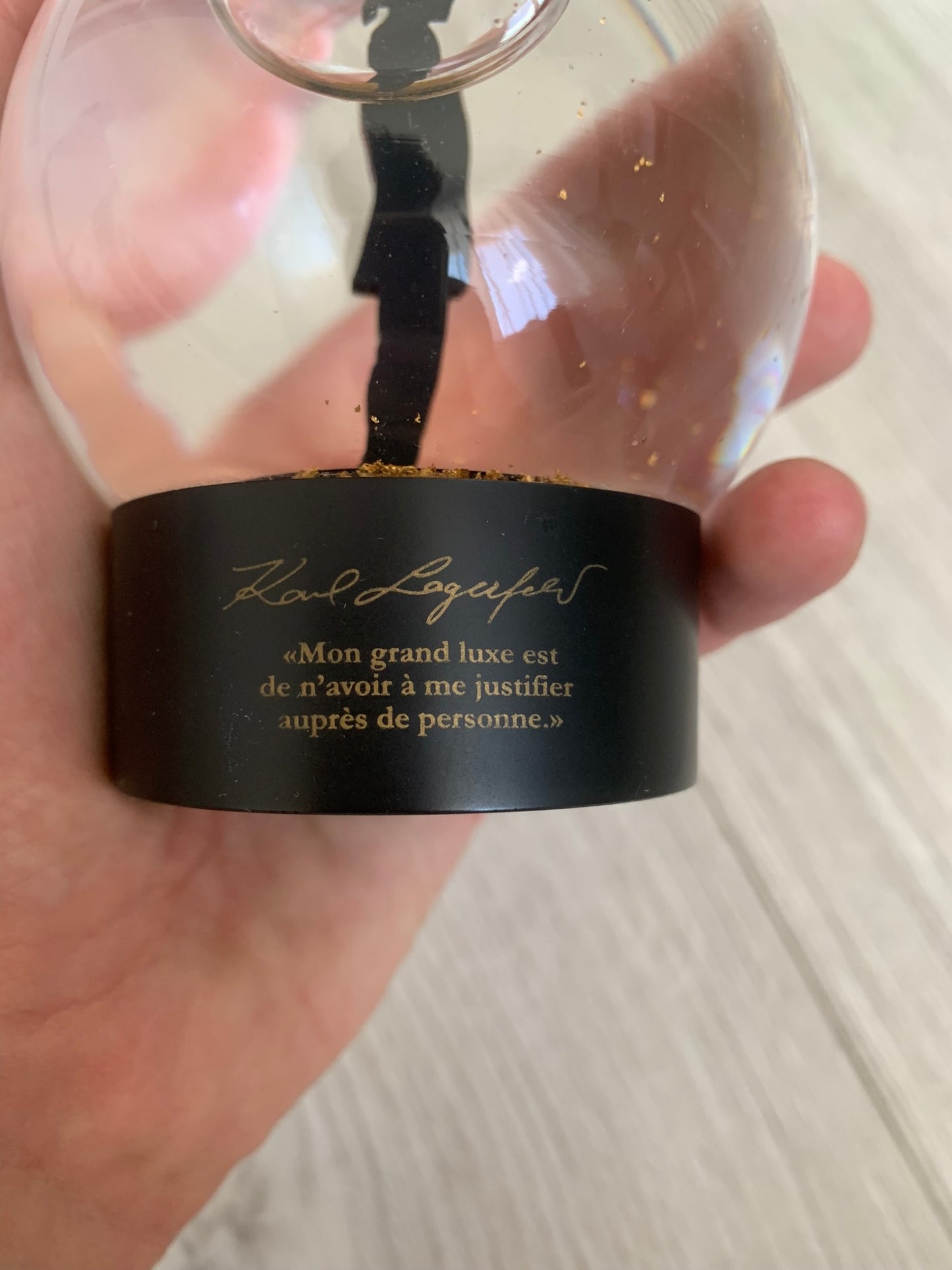 karl lagerfeld snow globe 2011