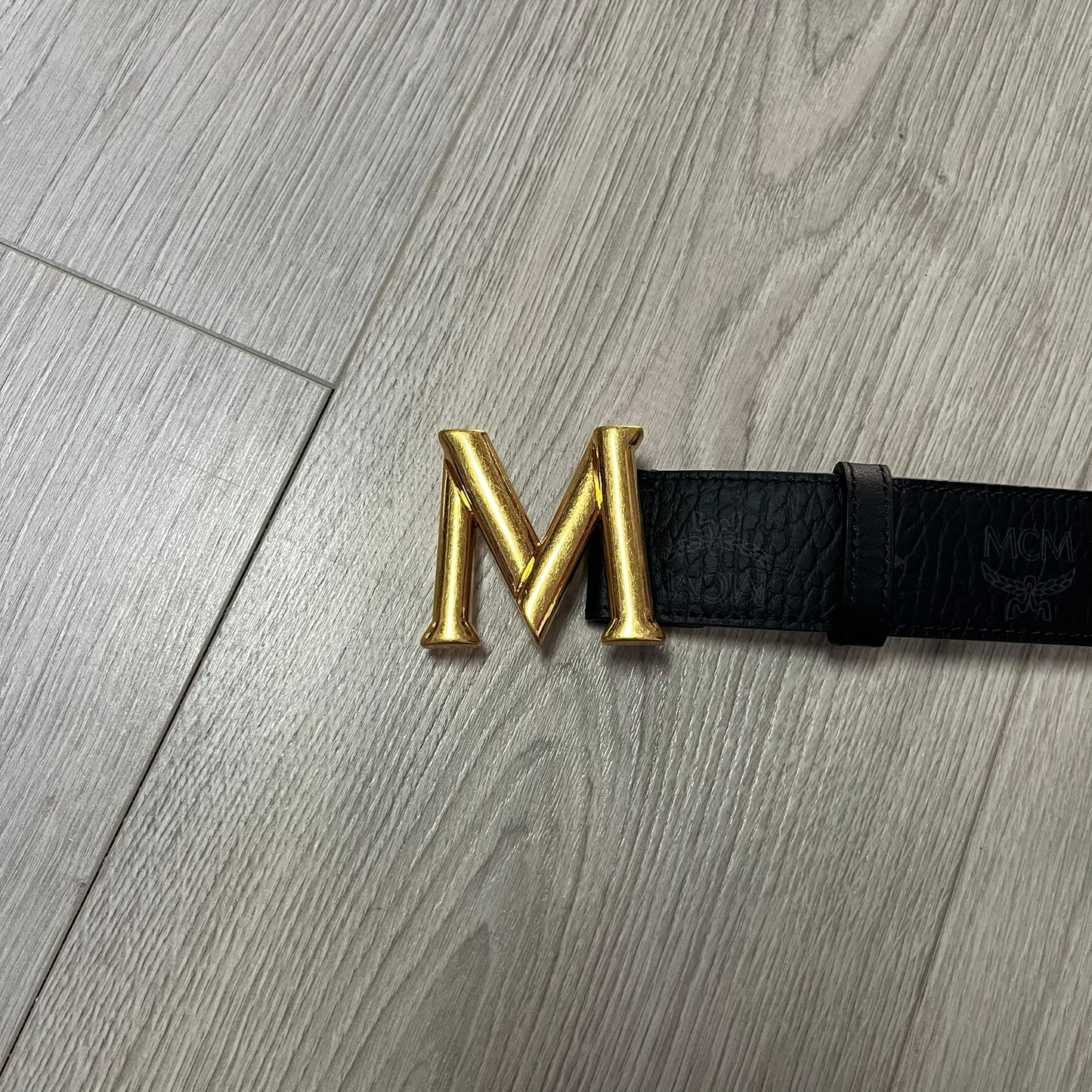 mcm claus belt gold
