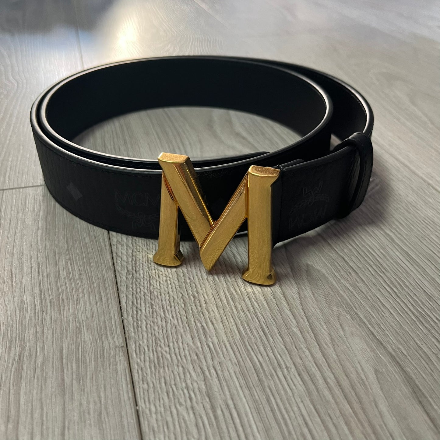 mcm claus belt gold