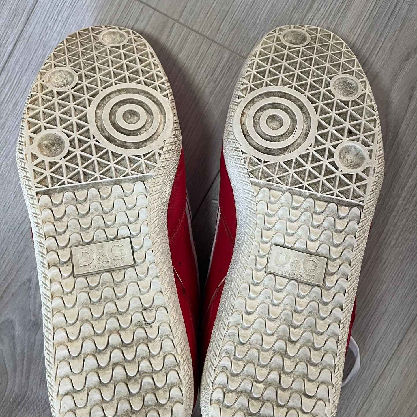 dolce & gabbana red sneakers