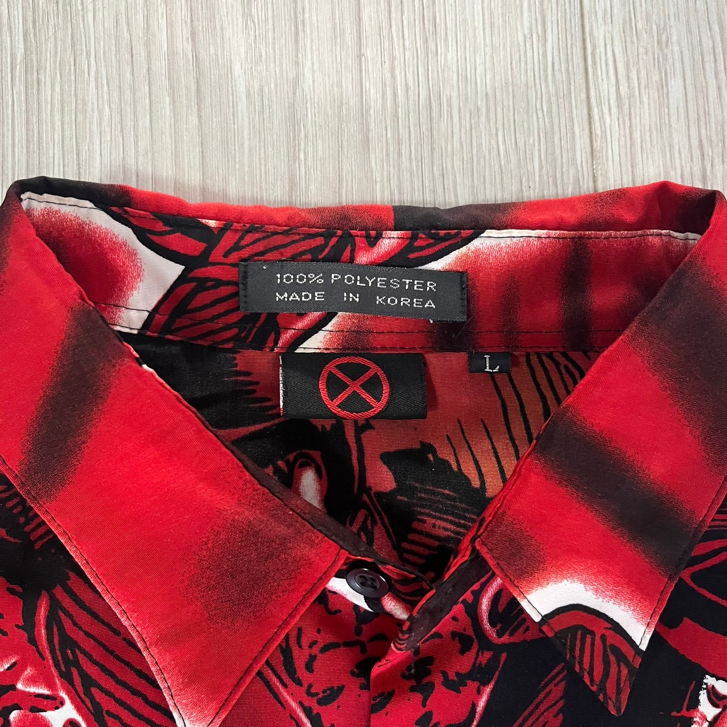 marvel x-men wolverine 2001 button shirt