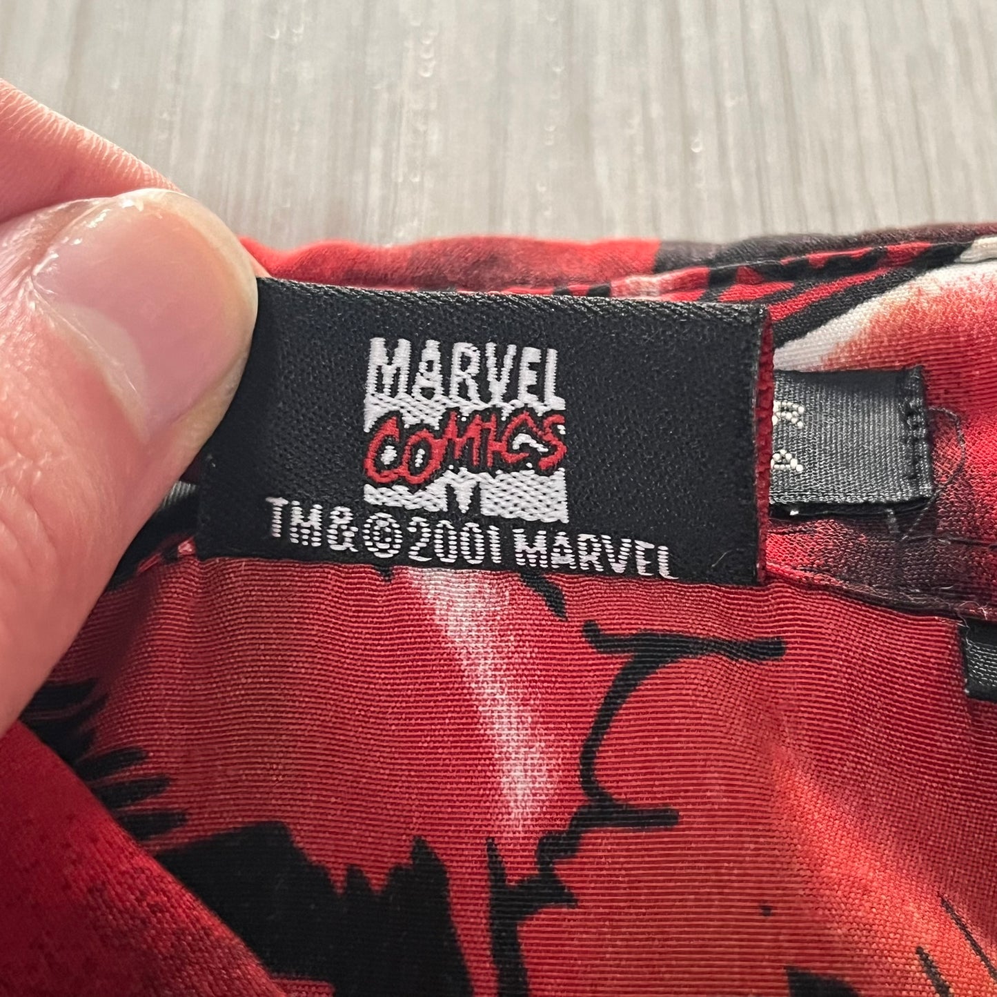 marvel x-men wolverine 2001 button shirt