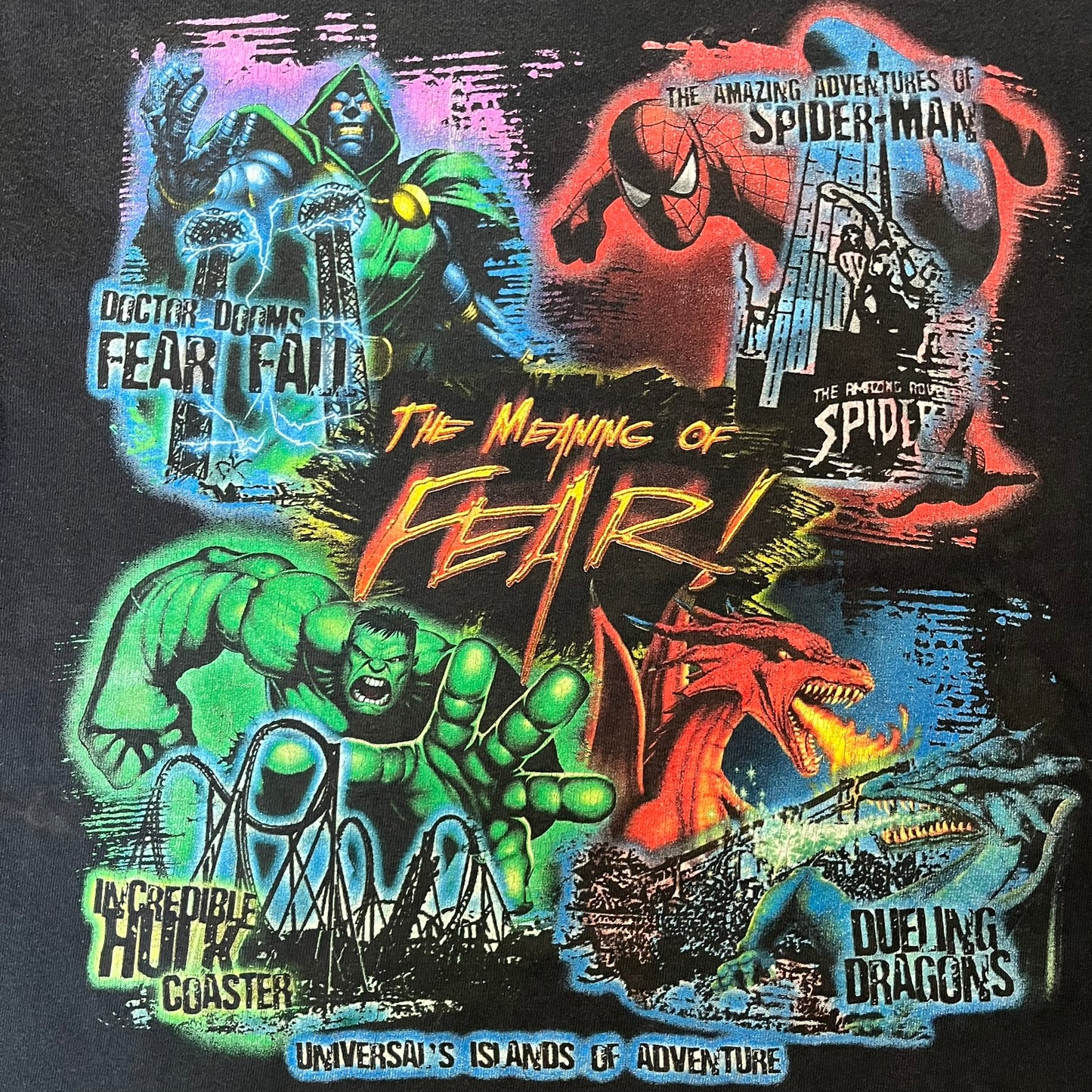 spider-man meaning of fear universal tee