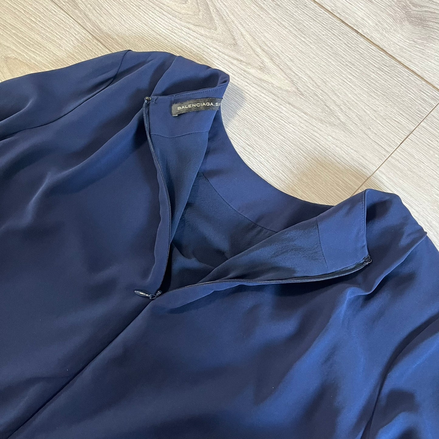 balenciaga silk dress