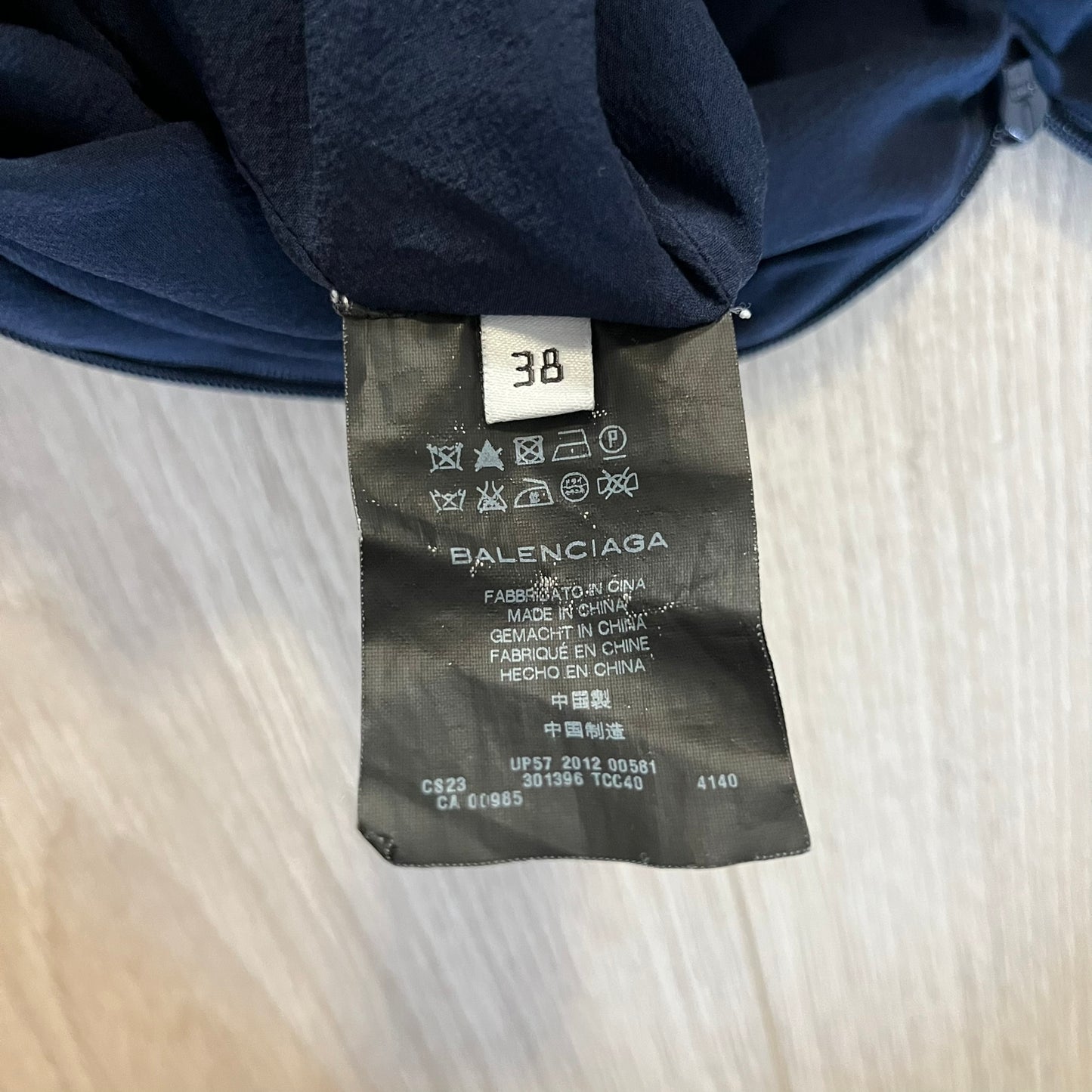 balenciaga silk dress