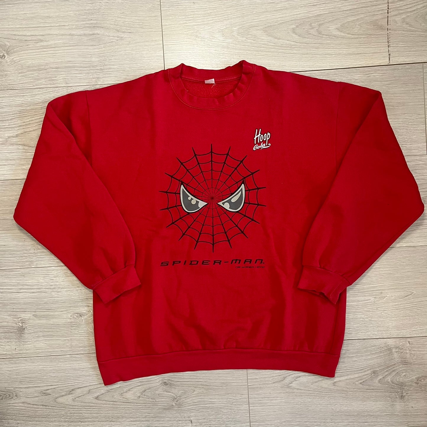 spider-man hoop cola 2002 crewneck