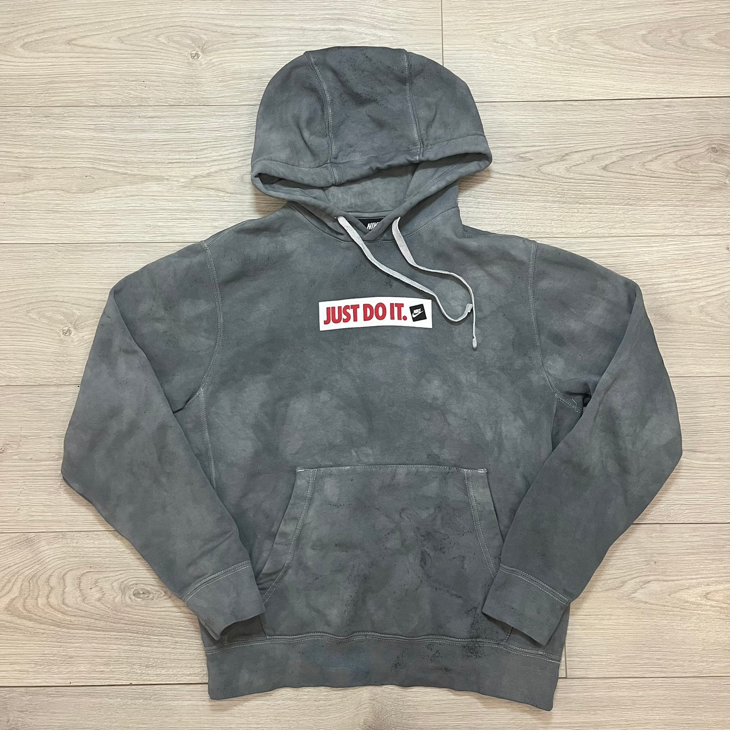 nike dyed gray hoodie