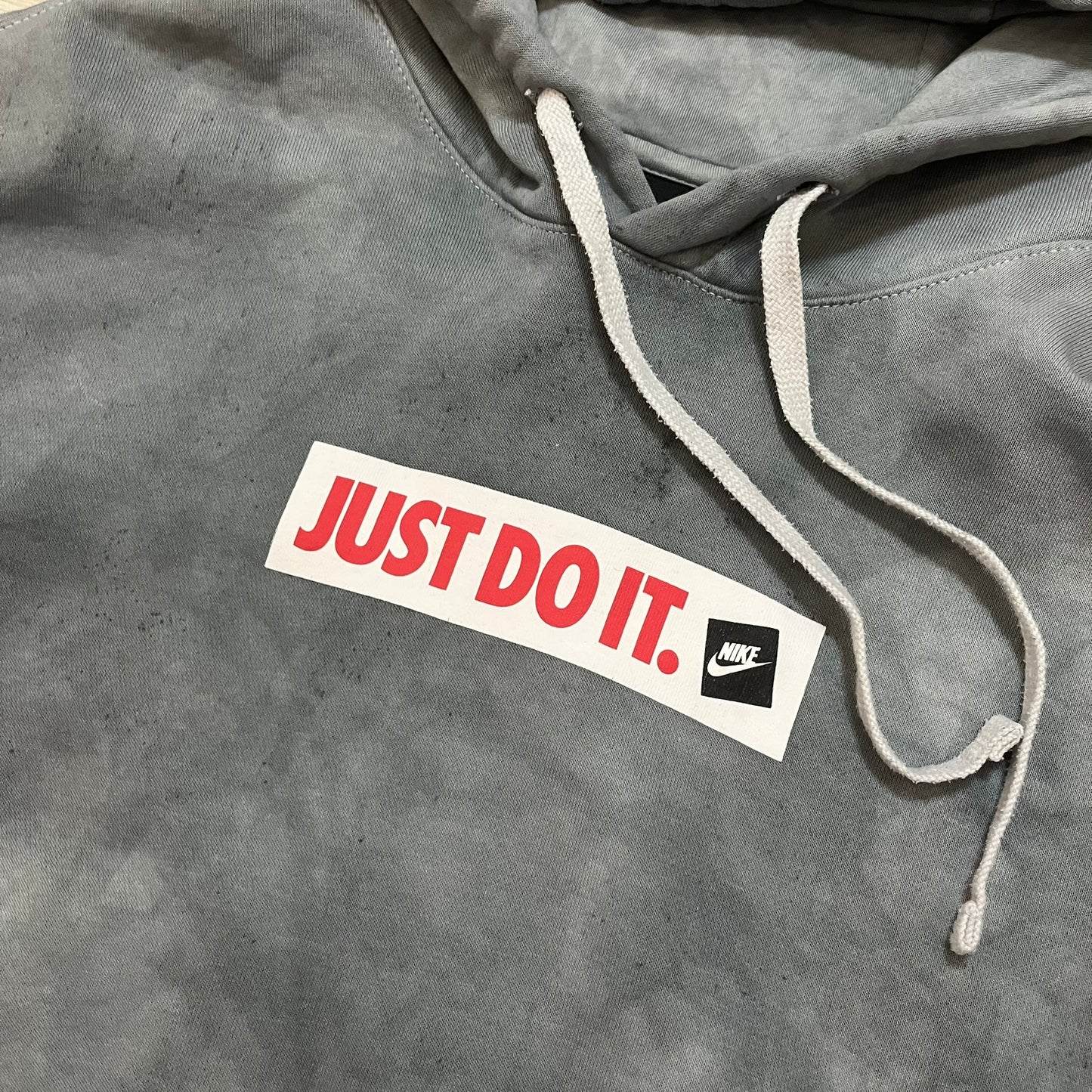 nike dyed gray hoodie