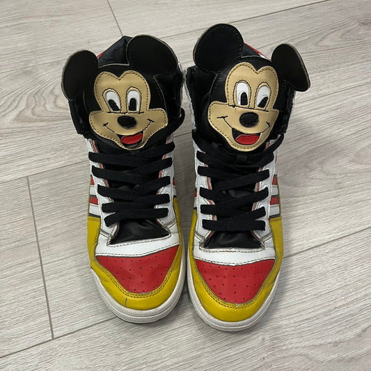 adidas jeremy scott mickey mouse disney hi-top sneakers