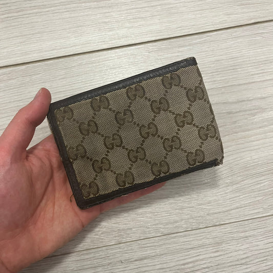 gucci double g logo guccissima canvas wallet