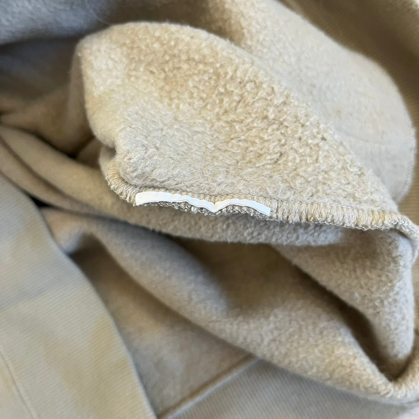 saint laurent small logo hoodie beige