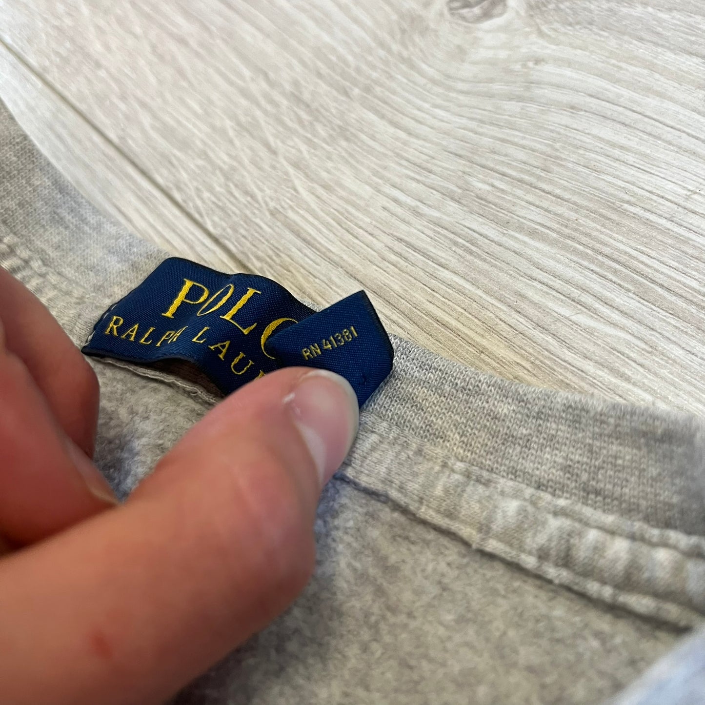 ralph lauren gray crewneck