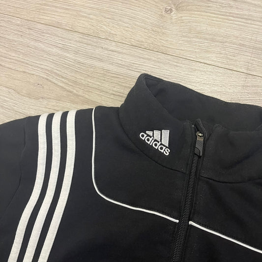 adidas side stripes 1/4 zip sweatshirt