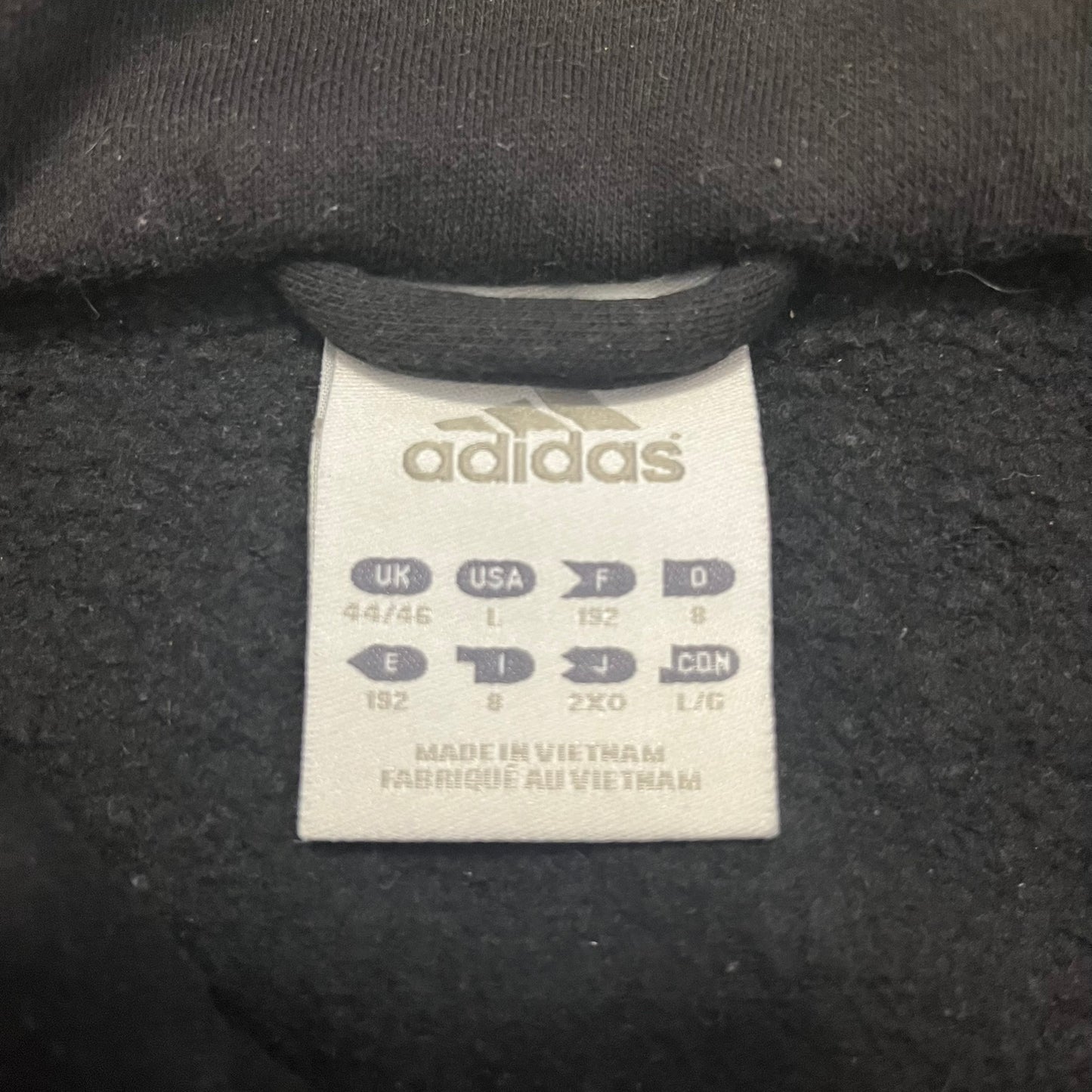 adidas side stripes 1/4 zip sweatshirt