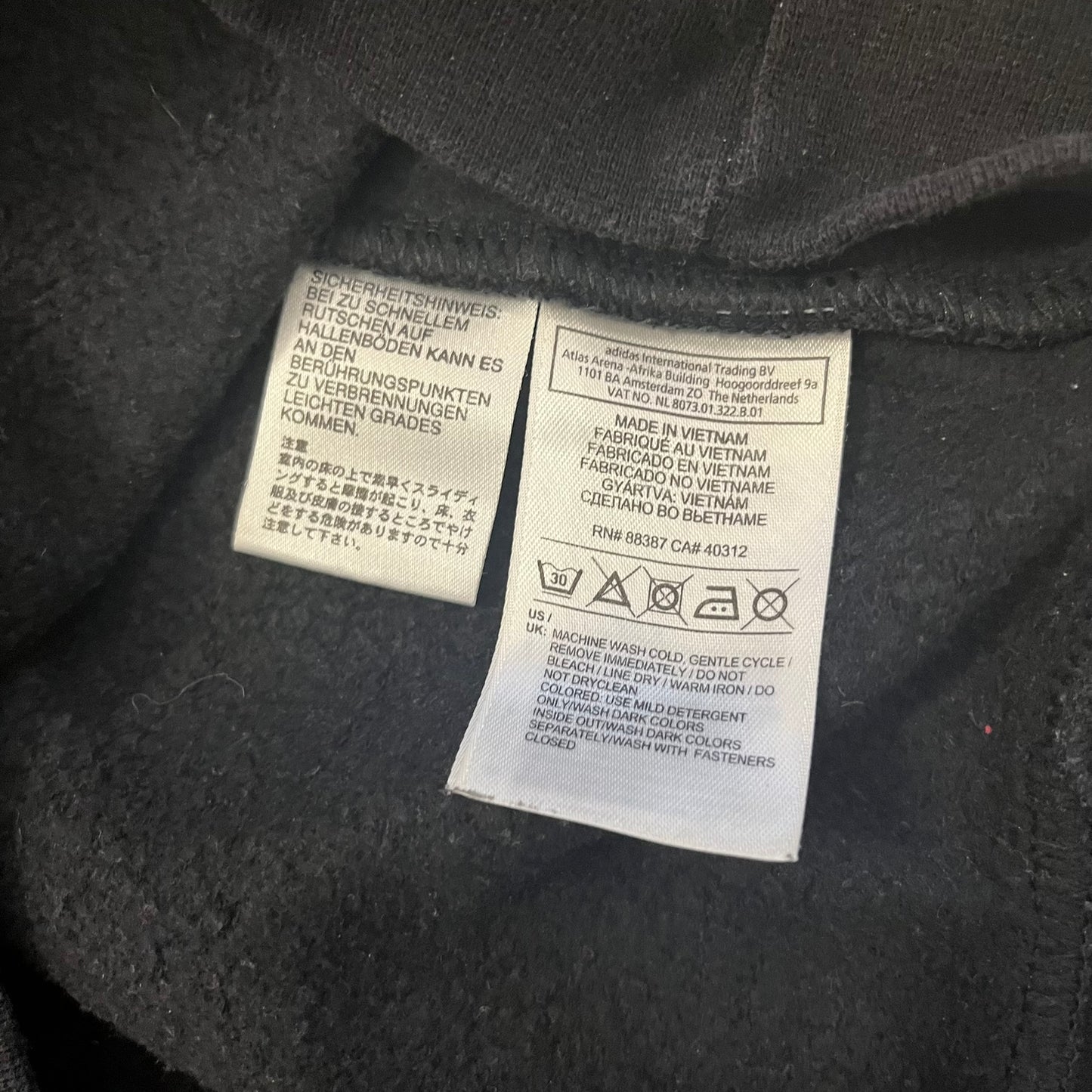 adidas side stripes 1/4 zip sweatshirt