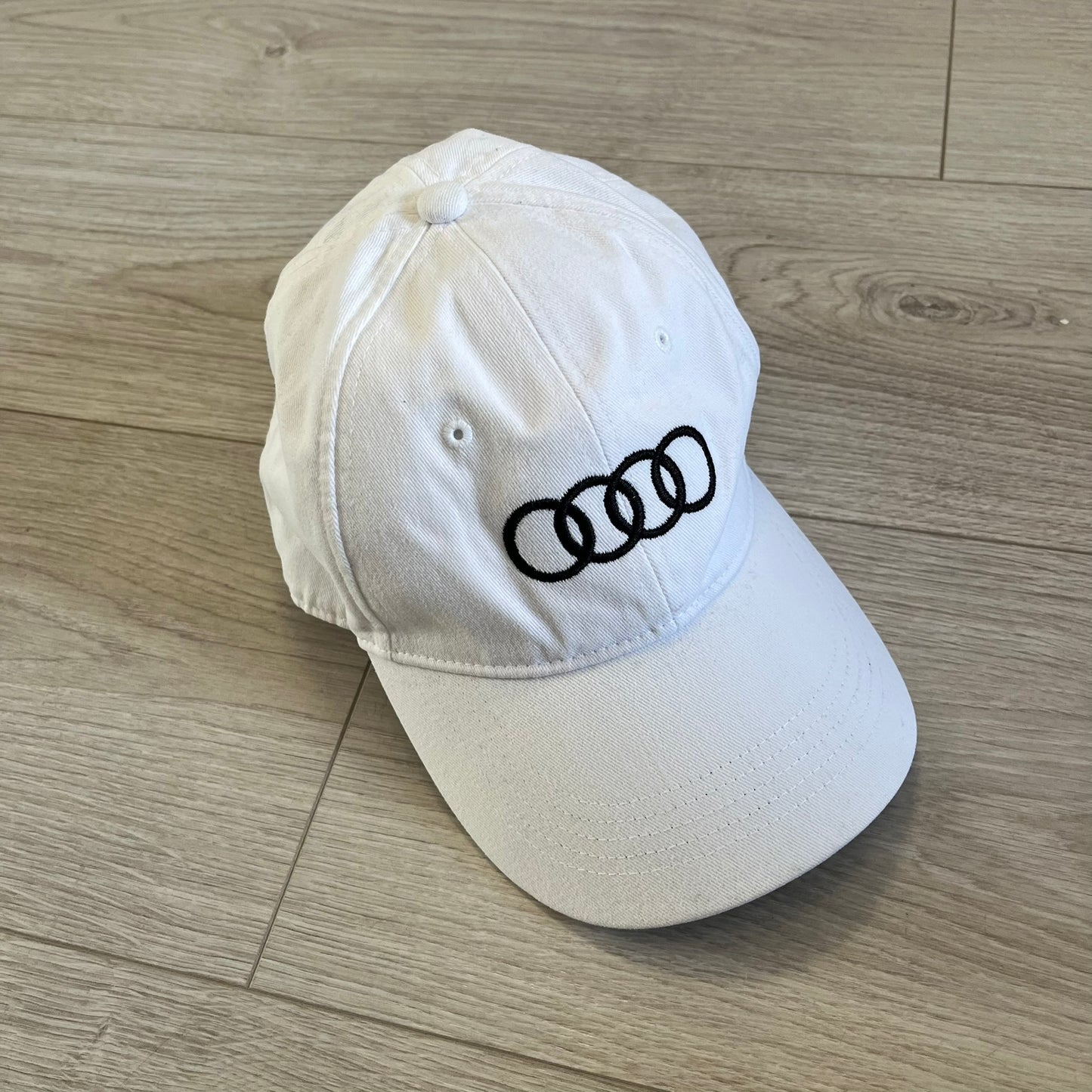 audi white cap