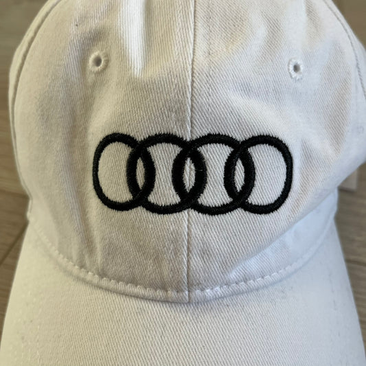 audi white cap