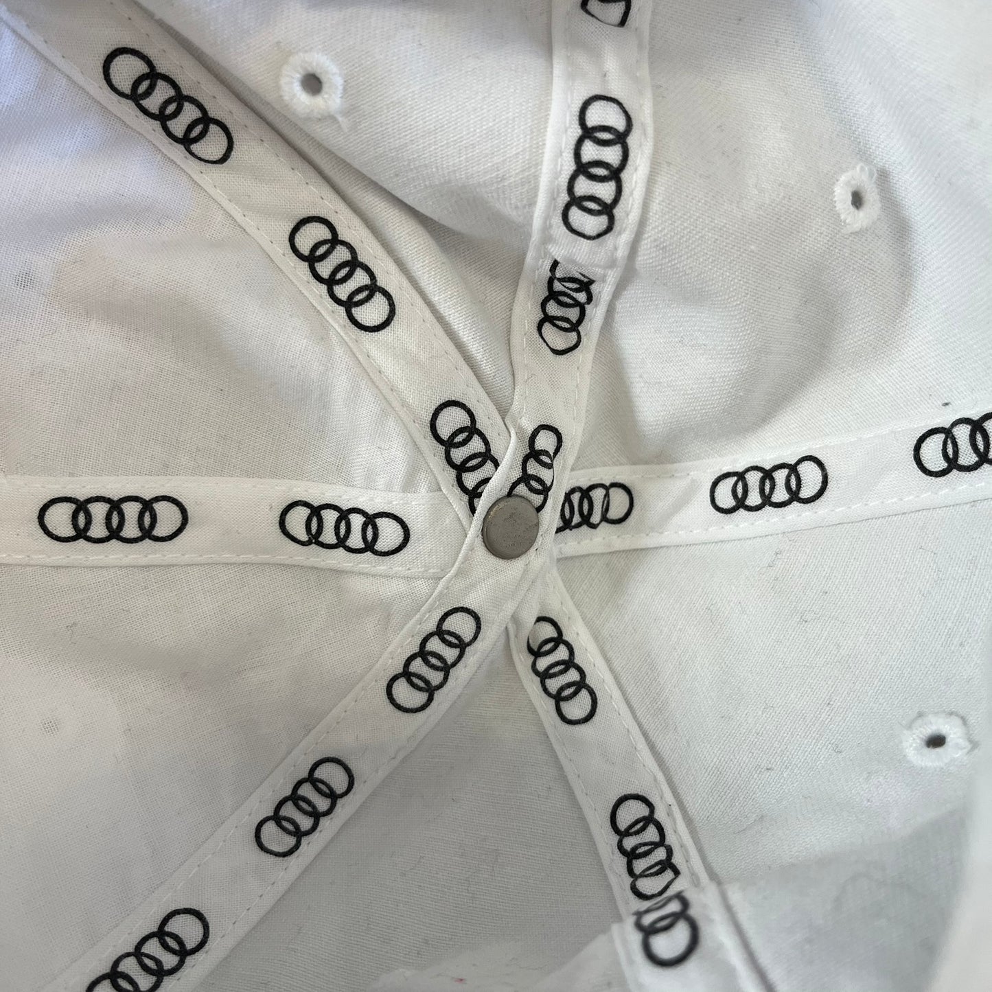 audi white cap