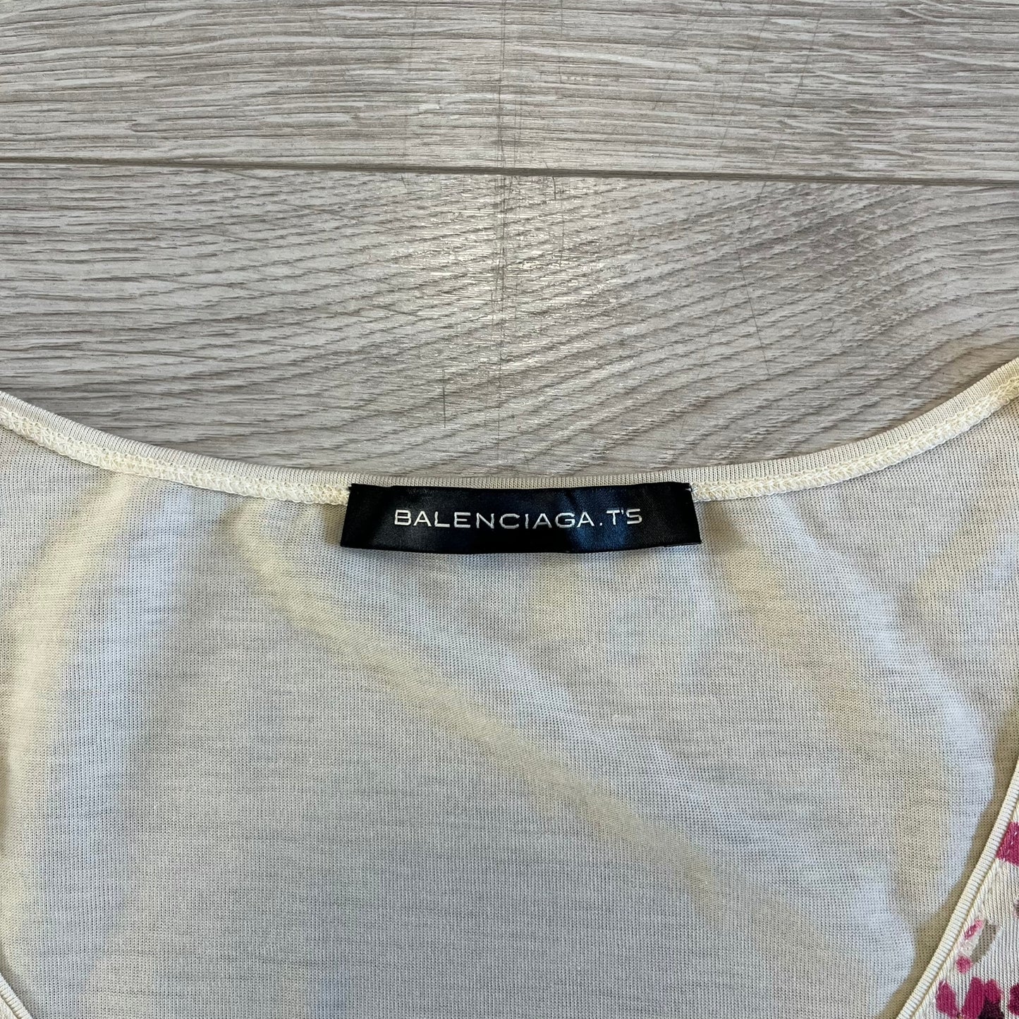 balenciaga pink cherry blossom shirt