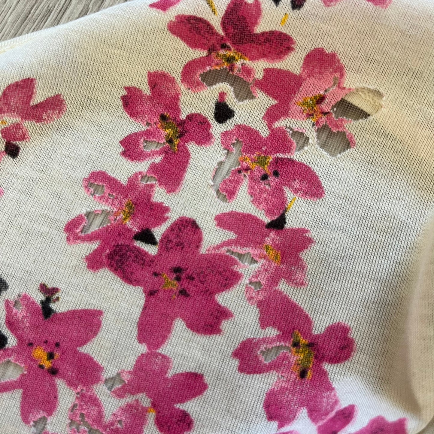 balenciaga pink cherry blossom shirt