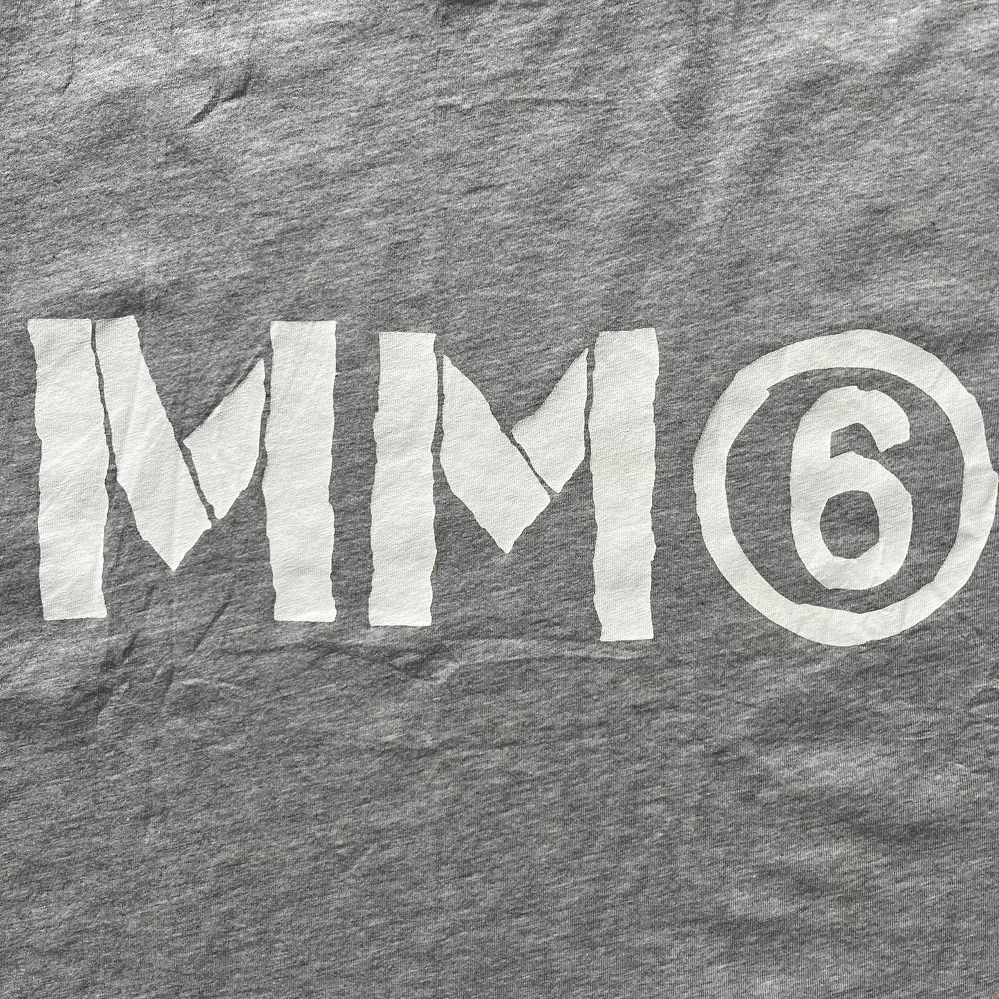 mm6 maison margiela drawn logo tee