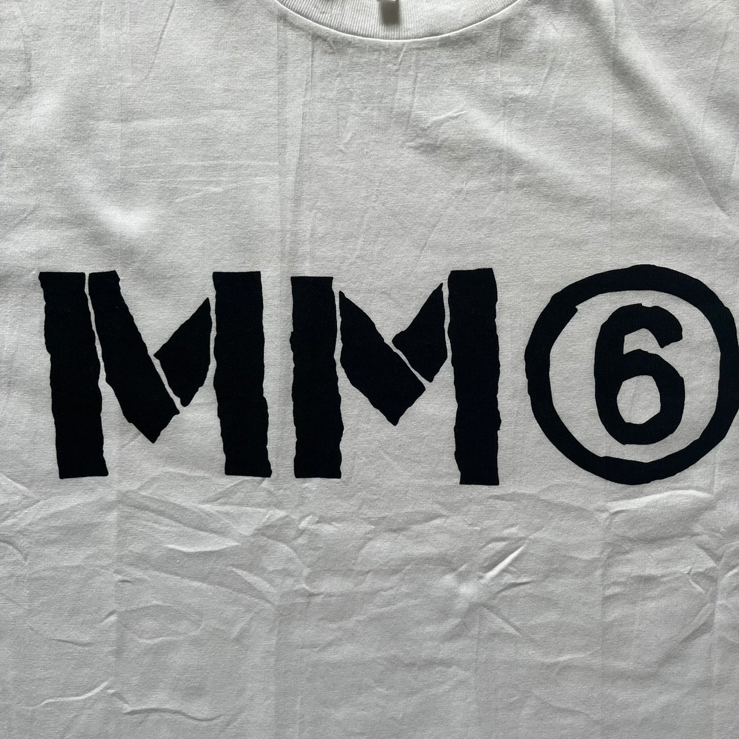 mm6 maison margiela drawn logo tee