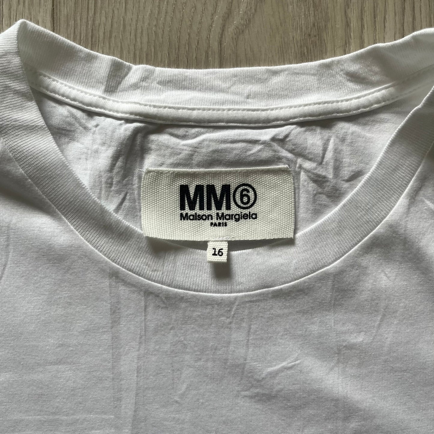 mm6 maison margiela drawn logo tee