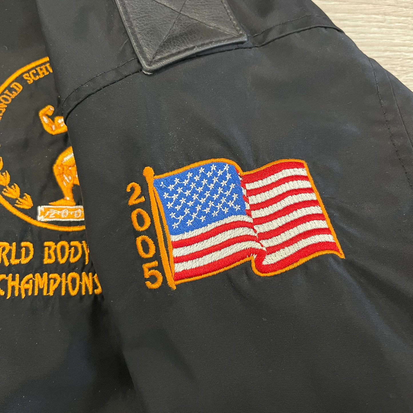 arnold schwarzenegger classic 2005 bomber jacket