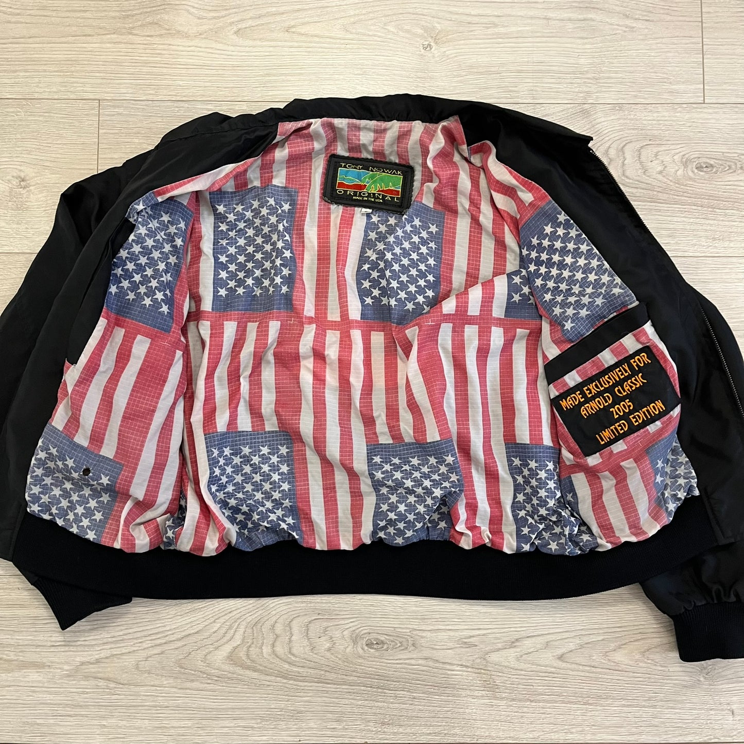 arnold schwarzenegger classic 2005 bomber jacket