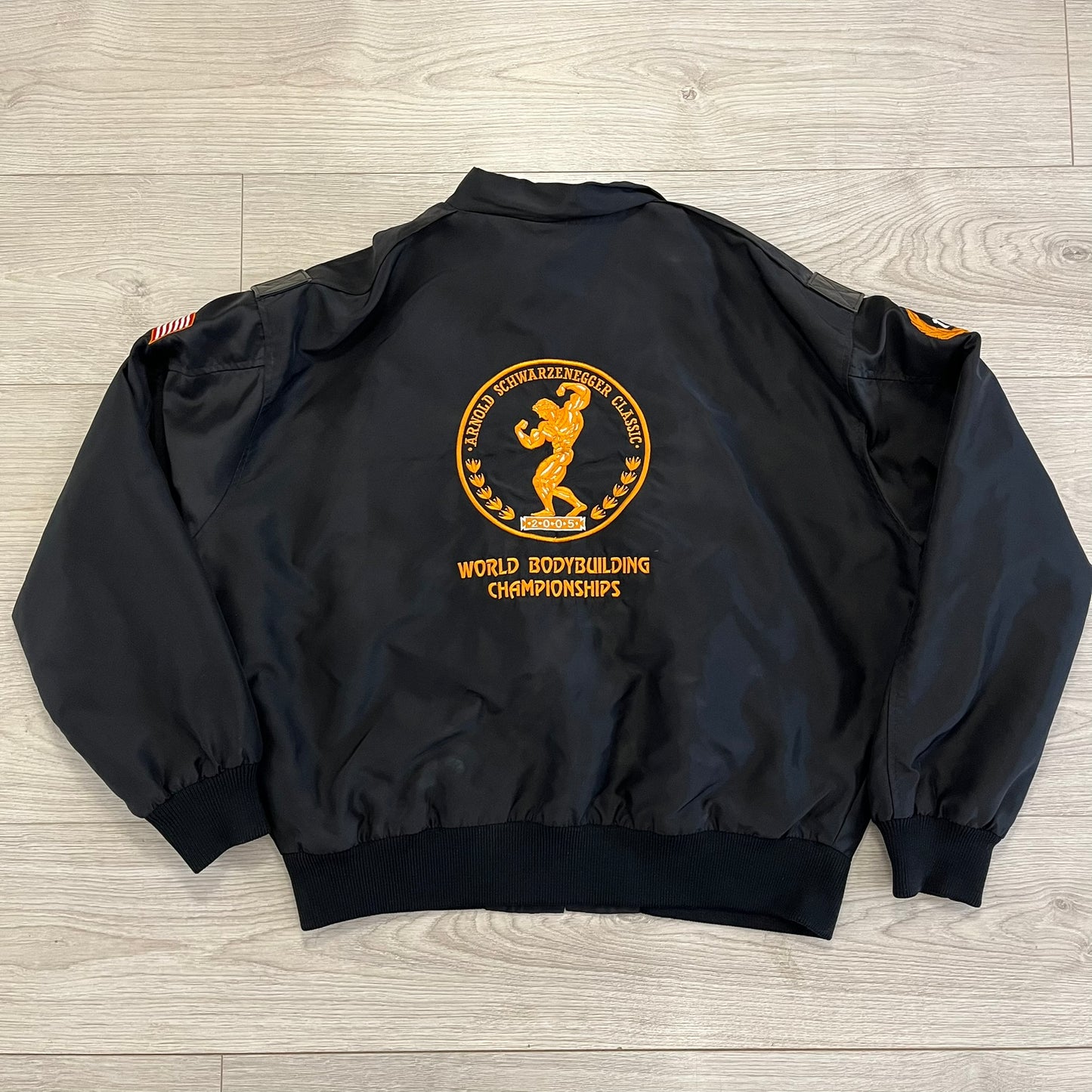 arnold schwarzenegger classic 2005 bomber jacket