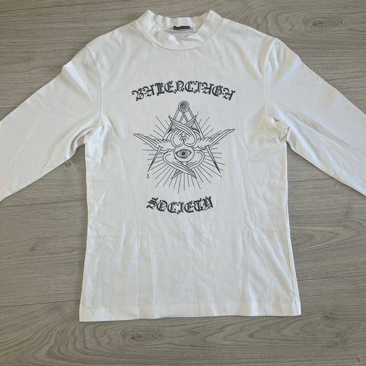 balenciaga free your mind longsleeve tee