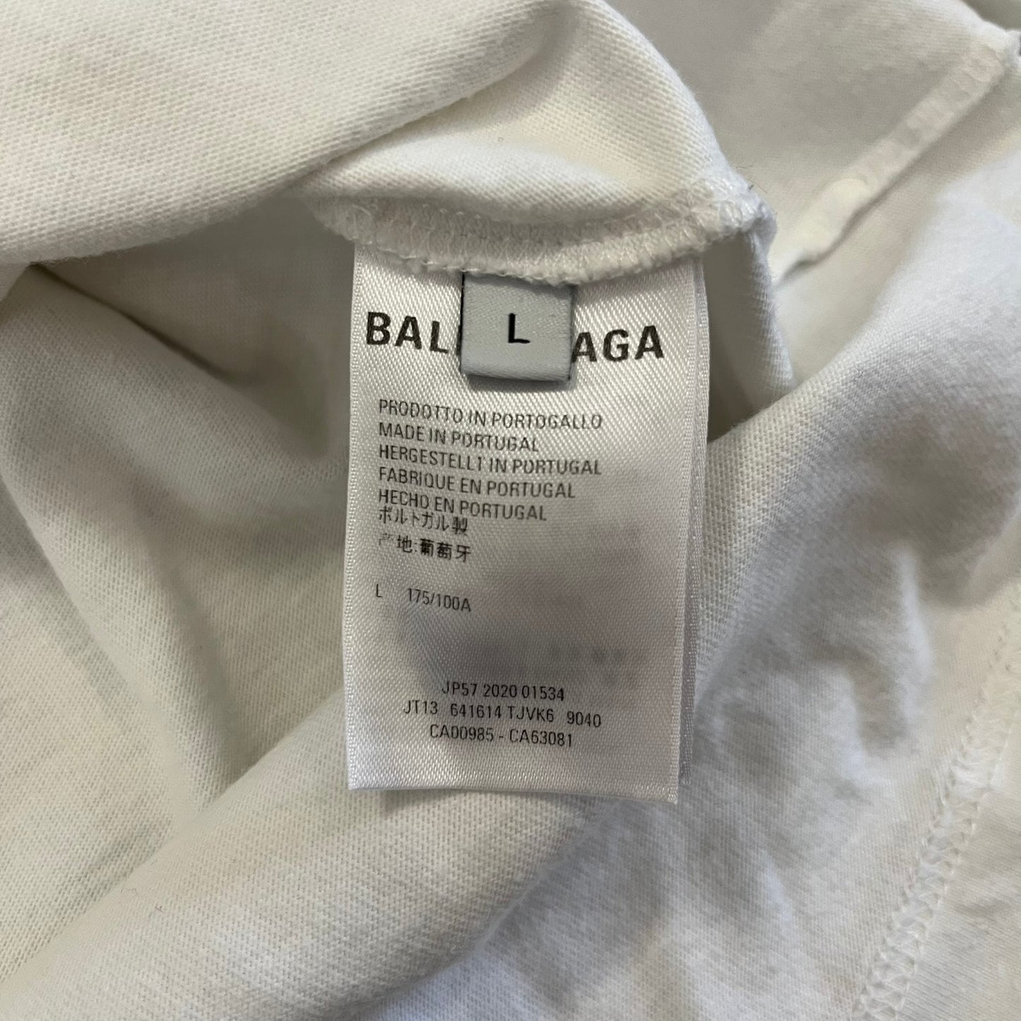 balenciaga paris athletes distressed tee