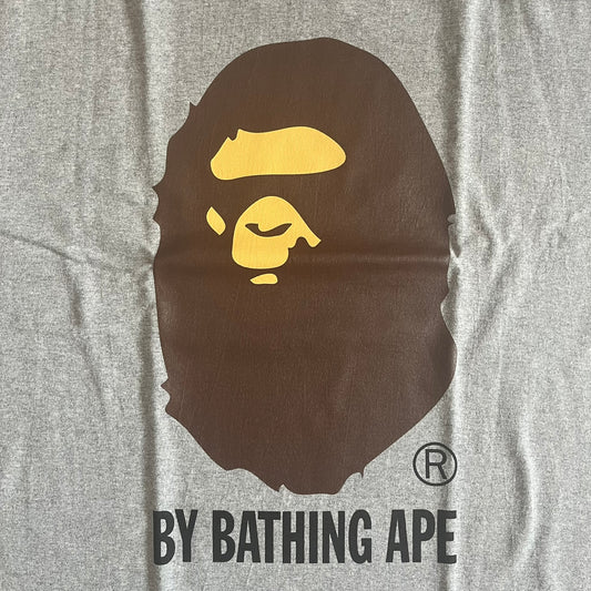bape by bathing ape gray tee