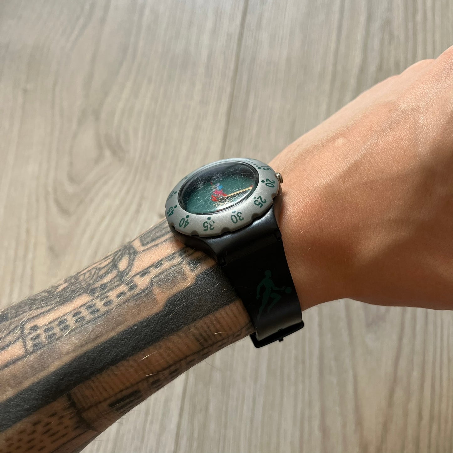 mcdonald's atlanta 1996 olympics analog watch black