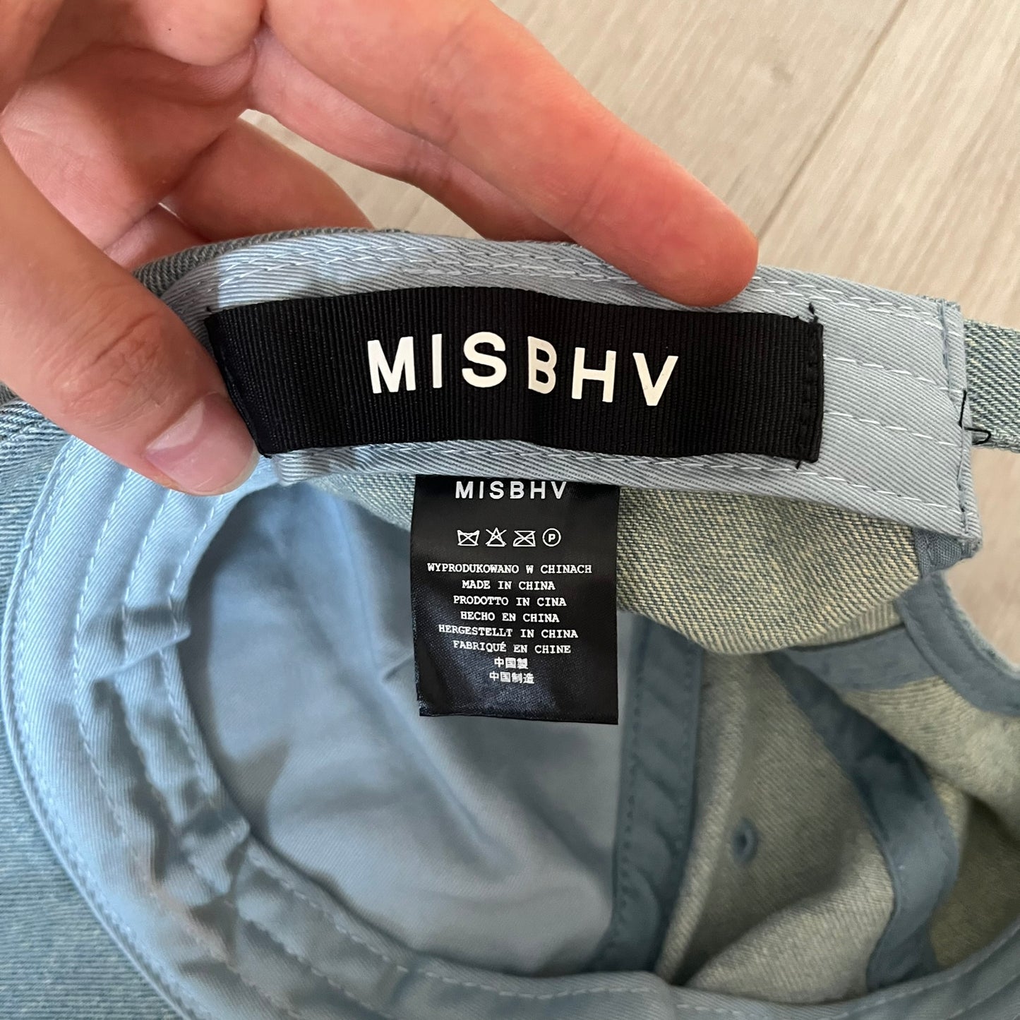 misbhv blue forever denim cap
