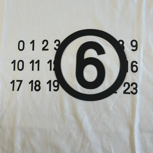 mm6 maison margiela 6 logo tee