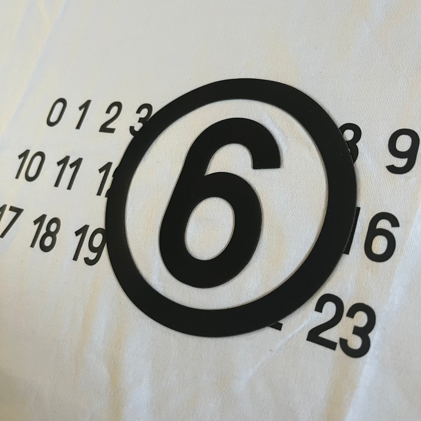 mm6 maison margiela 6 logo tee