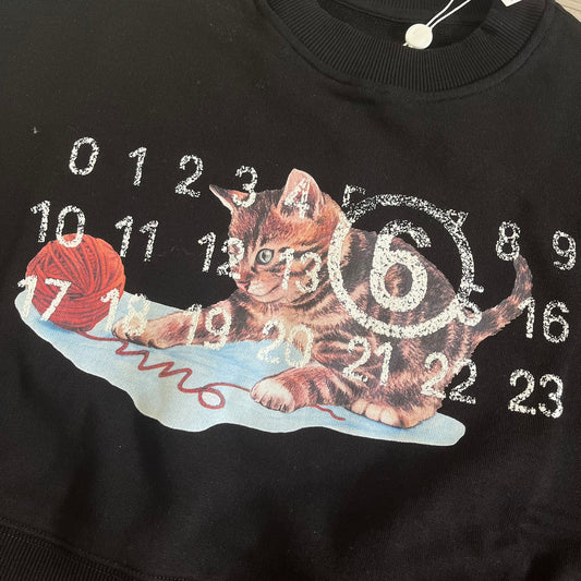 mm6 maison margiela cat sweatshirt