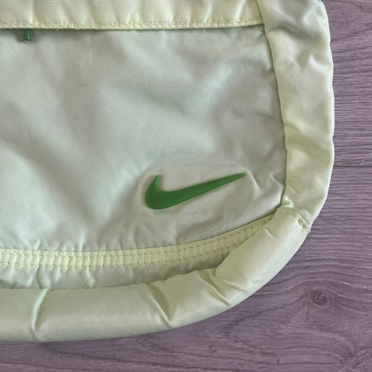 nike nylon sling bag green