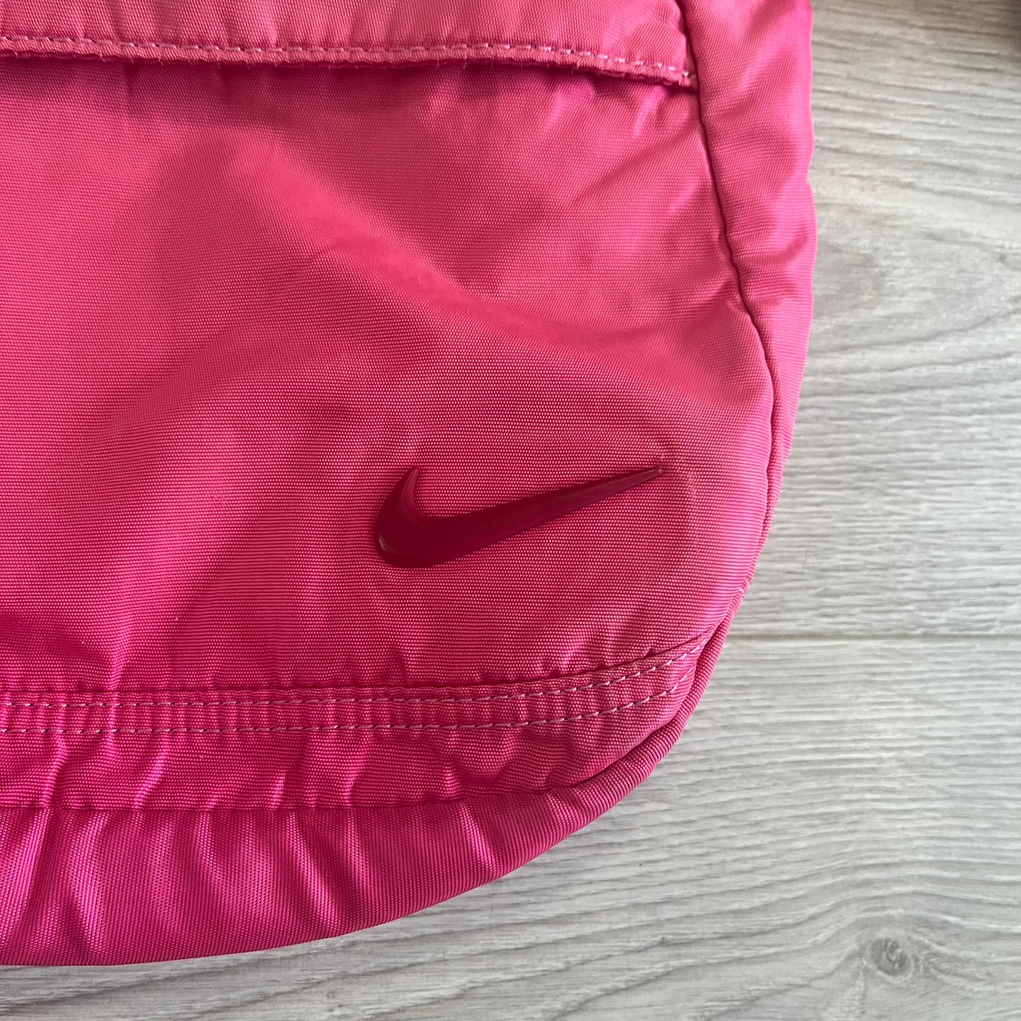 nike nylon sling bag pink