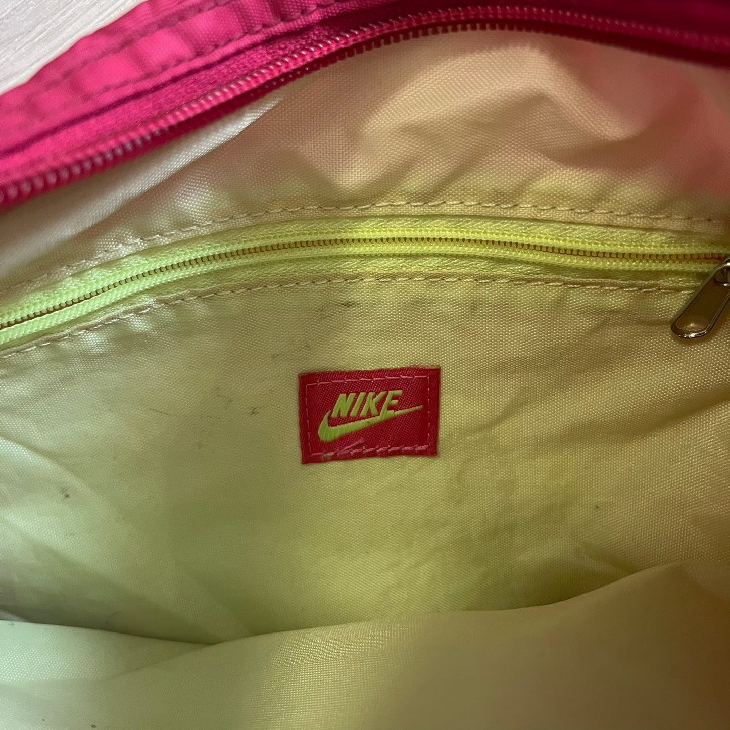 nike nylon sling bag pink
