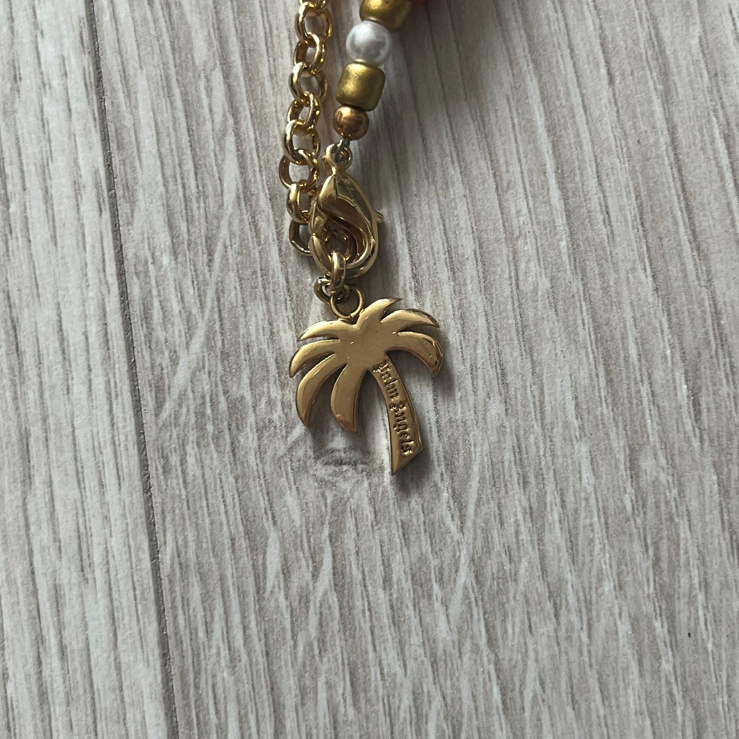 palm angels beads multicolor necklace