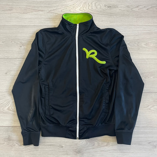 rocawear black/green track jacket