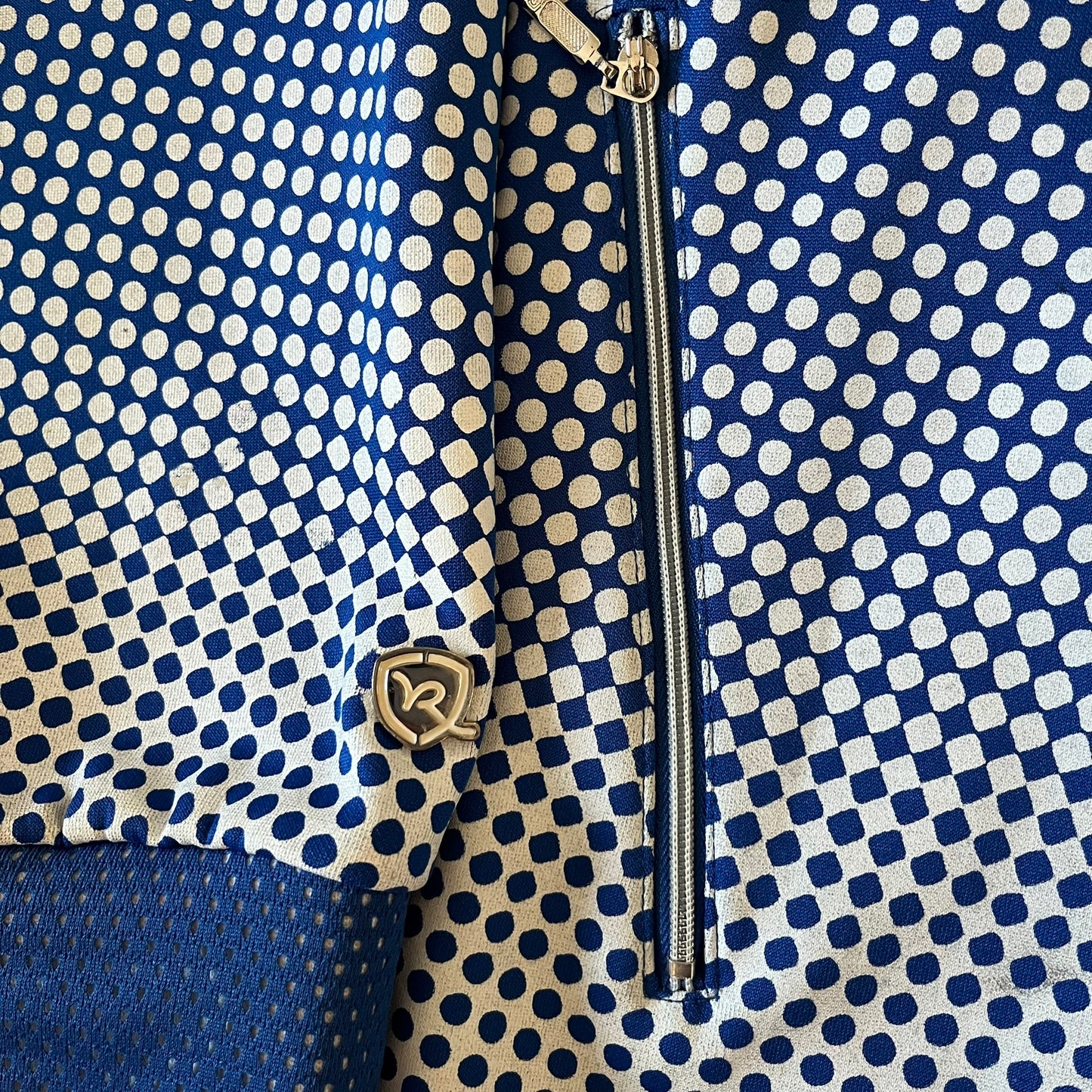 rocawear dotted blue track jacket