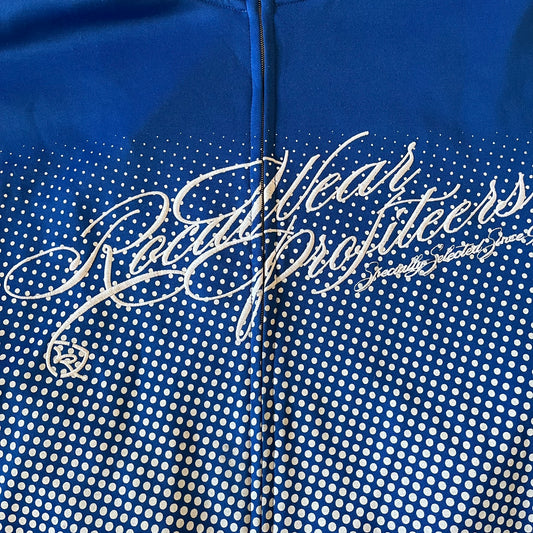 rocawear dotted blue track jacket