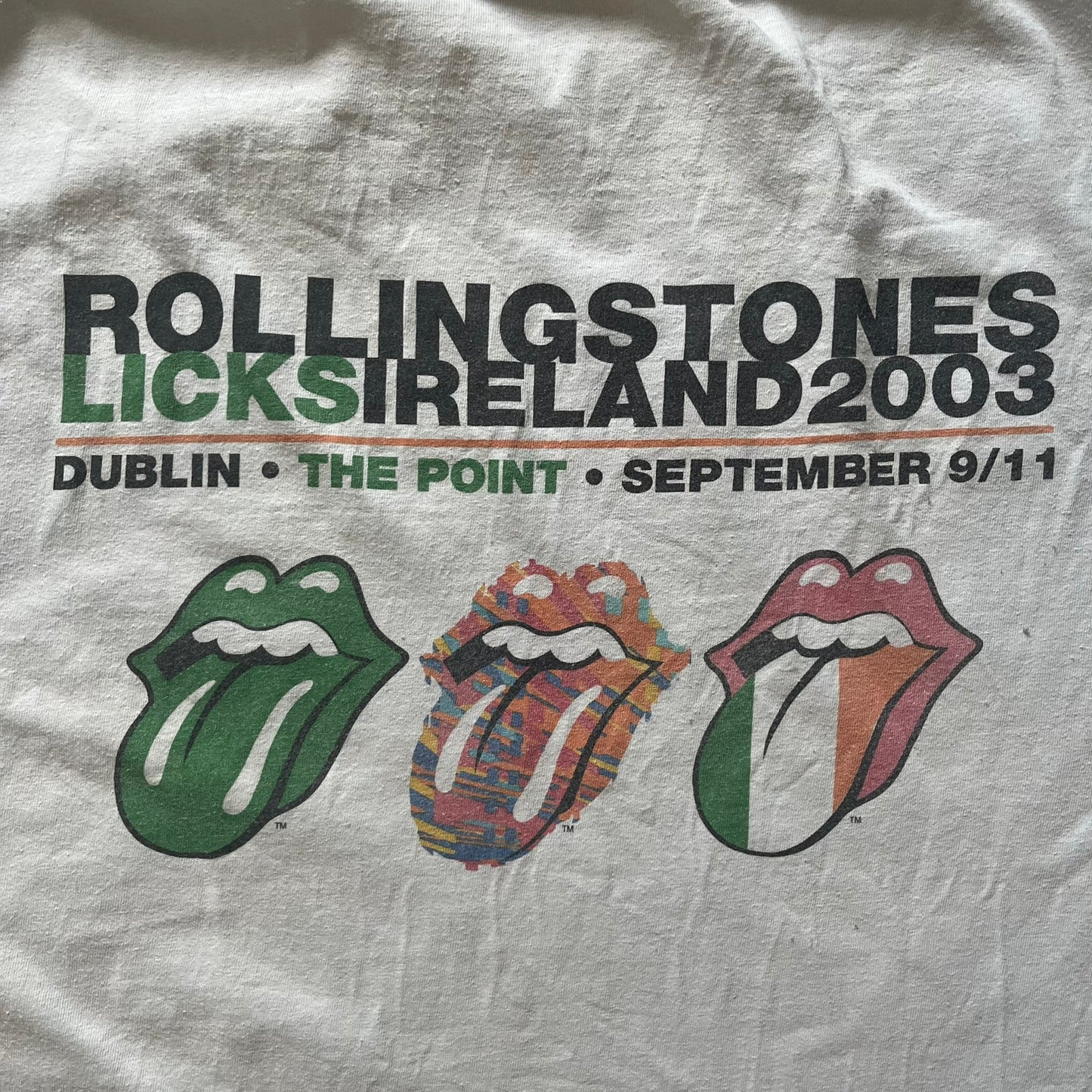 rolling stones 2002 licks dublin tee