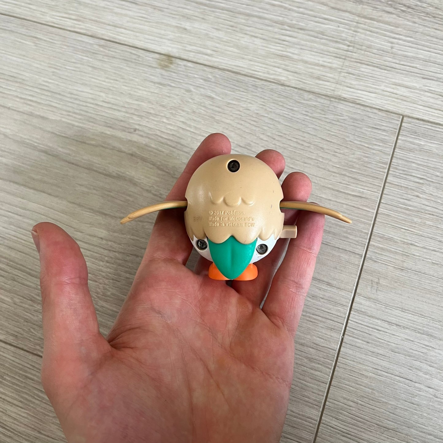 rowlet pokemon 2017 mcdonald's figure